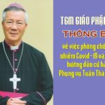 Tòa Giám mục Vinh: Thông báo về việc phòng chống lây nhiễm Covid-19 và một số hướng dẫn cử hành Phụng vụ Tuần Thánh