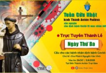 Ngày thứ ba Tuần cửu nhật kính thánh Antôn: Thánh lễ và Kinh nguyện trực tuyến