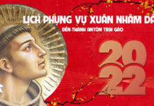Đền Thánh Antôn Trại Gáo: Lịch Phụng vụ Tết Nhâm Dần 2022