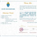 Thiệp mời: Chương trình Hội ngộ Di dân Giáo phận Vinh tại Miền Nam (21/8/2022)