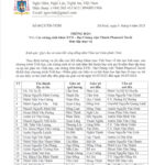 Thông báo: Chủng sinh khóa XVII đi thực tập mục vụ