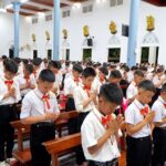 Thánh lễ ban bí tích Thêm Sức tại giáo xứ Làng Nam