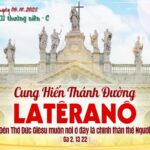 Các bài suy niệm Lễ Cung Hiến Thánh Đường Latêranô – 09/11